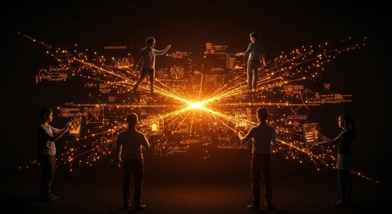 Interdisciplinariedad en ciencias y tecnología mostrando matemáticas aplicadas para predecir puntos de inflexión en sistemas complejos.