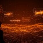 Founder healthtech contempla paisaje digital que representa exposoma y longevidad funcional en medicina preventiva y envejecimiento saludable.