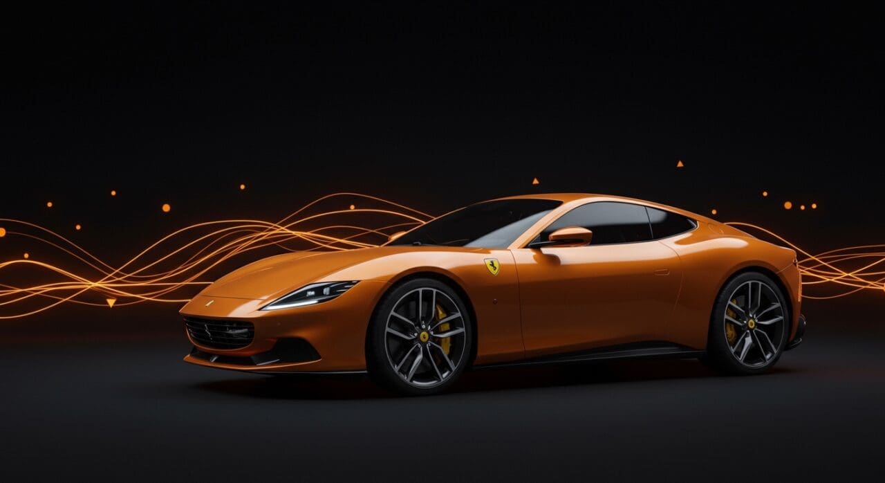 Ferrari Luce eléctrico de lujo diseñado por Jony Ive destacando innovación en movilidad eléctrica y diseño automotriz.