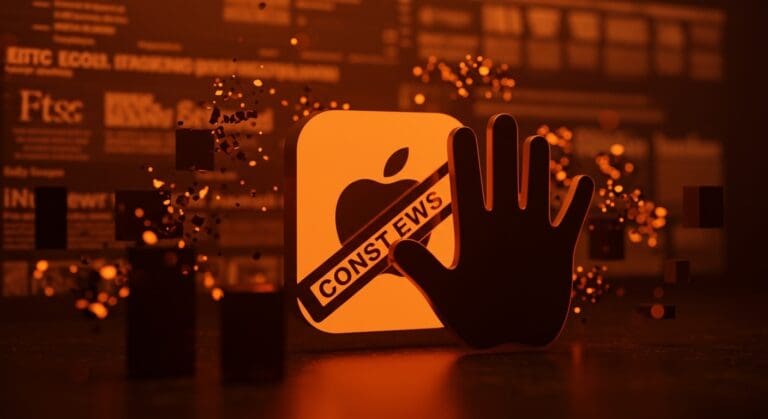 Investigación de la FTC sobre supresión de contenido en Apple News con enfoque en censura digital y regulación tecnológica.