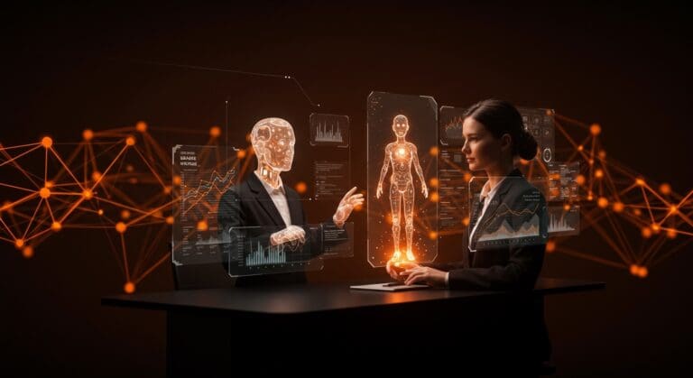 Automatización financiera con IA en banca usando agentes autónomos de Goldman Sachs y Anthropic en un entorno tecnológico avanzado.