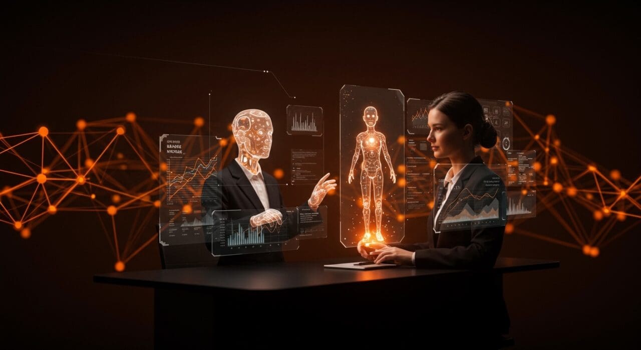 Automatización financiera con IA en banca usando agentes autónomos de Goldman Sachs y Anthropic en un entorno tecnológico avanzado.