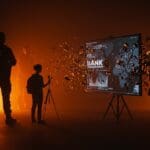 Imagen editorial que representa la entrega de datos bancarios de un periodista a ICE por Google, destacando la privacidad de datos y la libertad de prensa en el ecosistema startup.