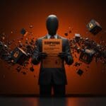 Escena editorial que representa la exigencia de datos por Homeland Security a empresas tecnológicas sin orden judicial y sus implicaciones en la privacidad de datos.