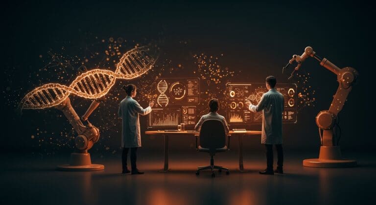 Innovadores biotech usando inteligencia artificial y edición genética para resolver la escasez de talento en el tratamiento de enfermedades raras.