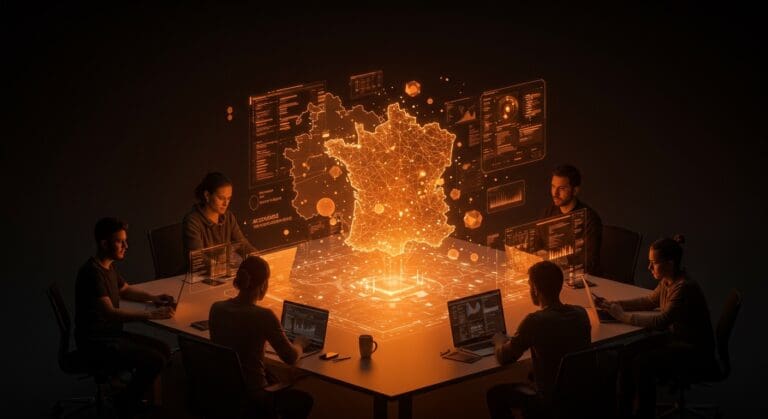 Colaboración de startups europeas en software open source representando soberanía digital y alternativa a Google Workspace.