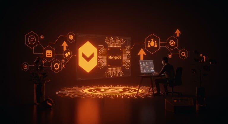 Framework Modelence para desarrollo rápido de aplicaciones AI con TypeScript y MongoDB, destacando autenticación y observabilidad integradas.