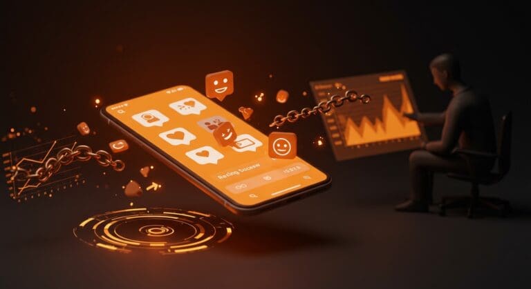 Optimización de apps de citas enfocada en retención y monetización con metáforas visuales para startups tecnológicas.