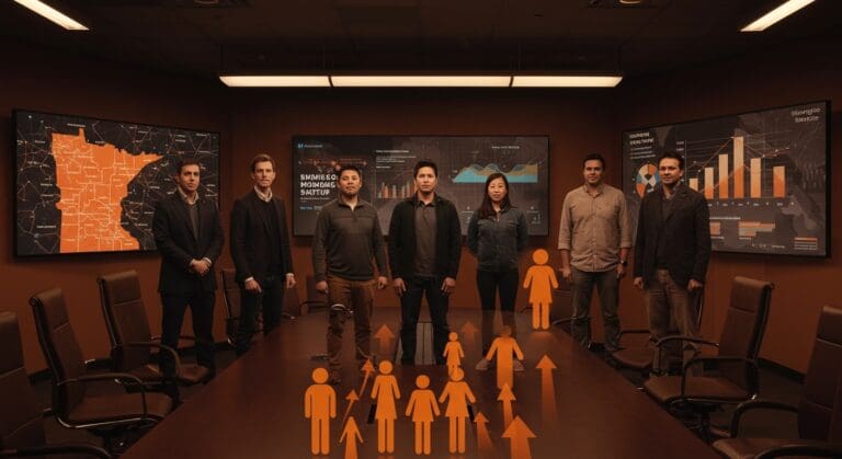 CEOs tecnológicos respondiendo a acciones de ICE en Minnesota, simbolizando la responsabilidad social y el compromiso en la industria tech.