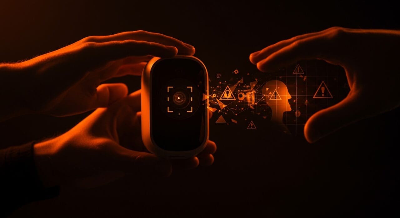 Cámara Ring siendo devuelta por usuarios preocupados por privacidad y vigilancia en dispositivos IoT.