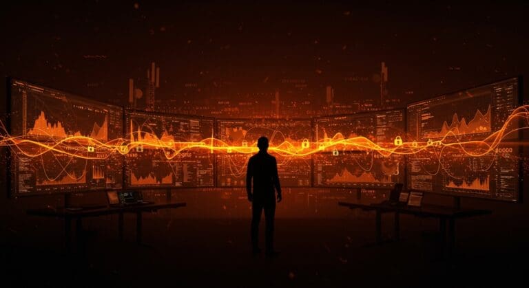 Ilustración de ataque cibernético Salt Typhoon contra empresas noruegas mostrando metáforas de ciberseguridad y espionaje digital en el ecosistema tecnológico.