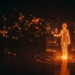 Ilustración de infraestructura financiera de IA con agentes gestionando micropagos autónomos, inversión y tecnología de Sapiom y Accel.