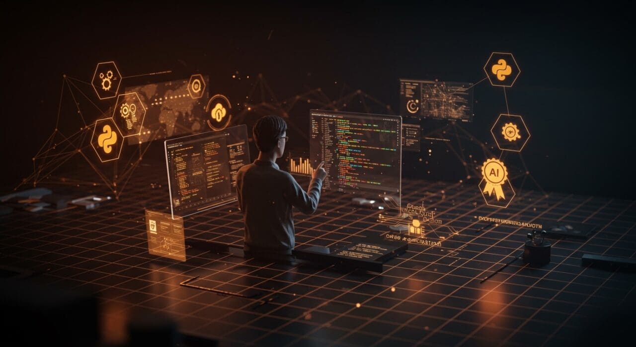 SDK IA kw-sdk de ClioAI en Python mostrando agentes de IA automatizando investigación y análisis con verificación automática en entorno colaborativo open source.