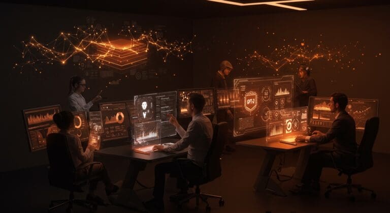 Implementación de GPT-5.2 de OpenAI en Snowflake Cortex AI para automatización y agentes IA en empresas, ilustración de IA empresarial avanzada.