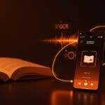 Tecnología Page Match de Spotify sincroniza libros físicos con audiolibros en una innovadora venta de productos digitales.