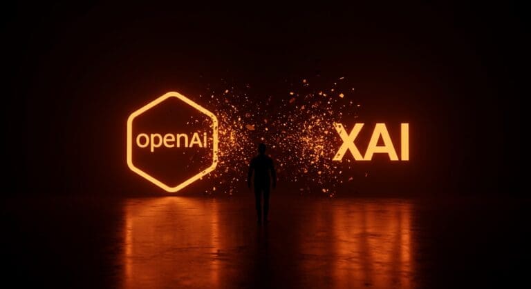 Salida masiva de talento tech de OpenAI y xAI en 2026 ilustrando rotación de empleados y cultura organizacional en startups de IA.