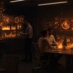 Profesionales tecnológicos colaborando en transformación digital y IA aplicada durante TechEx Global 2026.