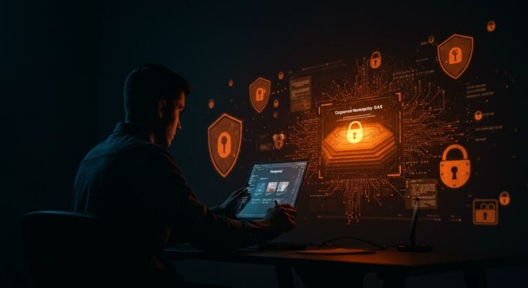 Visualización de la vulnerabilidad crítica CVE-2025-14986 en Temporal afectando seguridad SaaS multi-tenant con elementos de protección y orquestación de workflows.