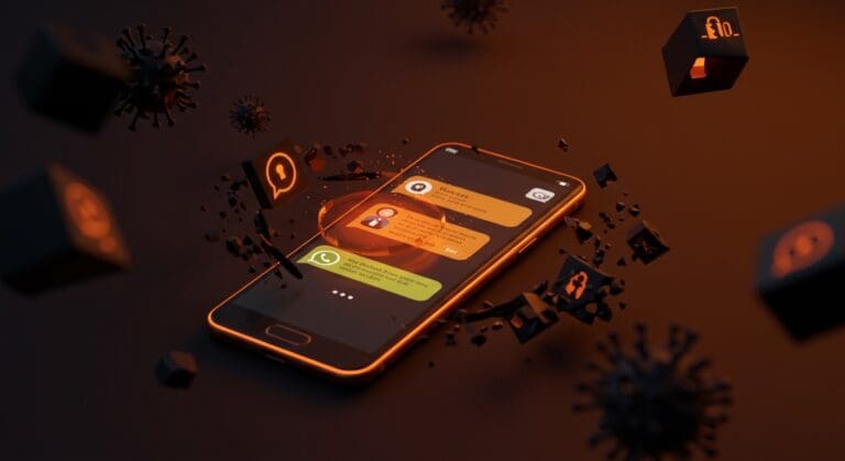 Vulnerabilidad en WhatsApp para Android permitiendo malware en chats grupales, riesgo de seguridad móvil para startups.